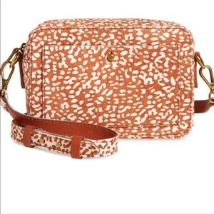 Madewell The Transport Camera Bag : Animal Spot Calf Hair Edition